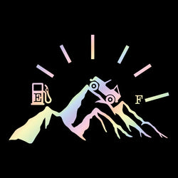 Truck Fuel Mountain Full Gas Gauge Sticker for Car Fuel Tank Cap Door Decoration Automotive Supplies Stickers PVC Vinyl Decals (ONLINE ORDER ONLY)