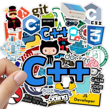10/50pcs Funny Programming Stickers Geek Java Docker Html Decals Skateboard Motorcycle Laptop Luggage Cool Programmer Sticker (ONLINE ORDER ONLY)