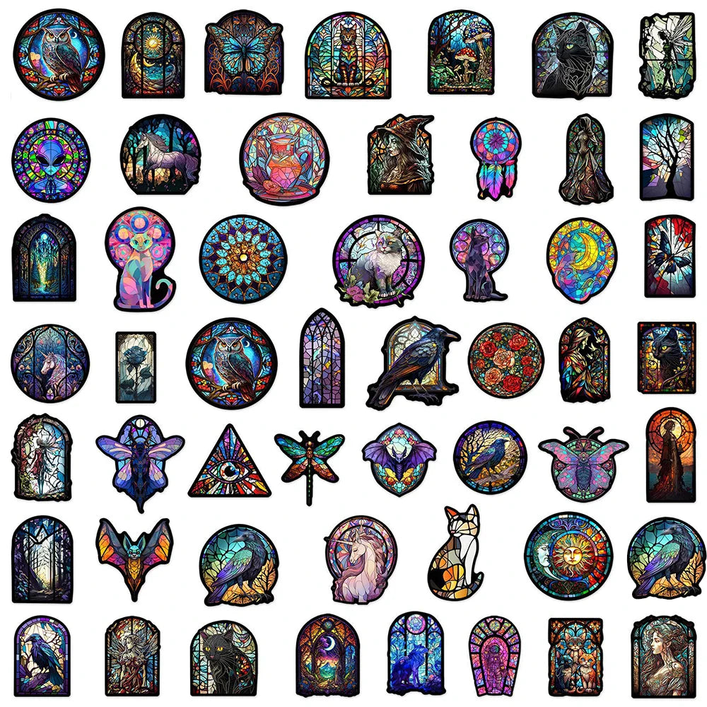 10/30/50pcs Goth Witch Graffiti Anime Stickers Aesthetic Decals Laptop Motorcycle Phone Car Notebook Cool Waterproof Sticker Toy (ONLINE ORDER ONLY)