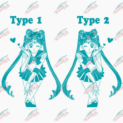Anime Sticker For Car Sticker Maiden Whole Body Decoration External Accessories Waterproof  PVC Vinyl Decals (ONLINE ORDER ONLY)