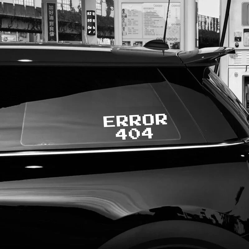 “ERROR 404”Pixel style Stickers，CUTE&FUNNY Stickers for Pixel Style lover.For cars trucks motorcycles and laptops! (ONLINE ORDER ONLY)