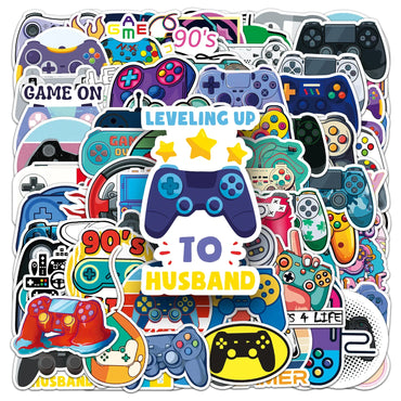 100 Cartoon GamePad Graffiti Stickers for Laptop, Guitar, Skateboard, Suitcase - Personalized Decoration (ONLINE ORDER ONLY)
