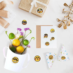 500pcs Little Yellow Face Stickers for Kids School Teacher Reward Sticker Party Decor Small Business Label Scrapbooking Stickers (ONLINE ORDER ONLY)