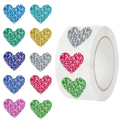 500pcs/Roll Cartoon Color Love Sealing Stickers Creativity DIY PVC Laptop Decals Decoration Stiker Reward Label Gift Toys (Online Order Only)