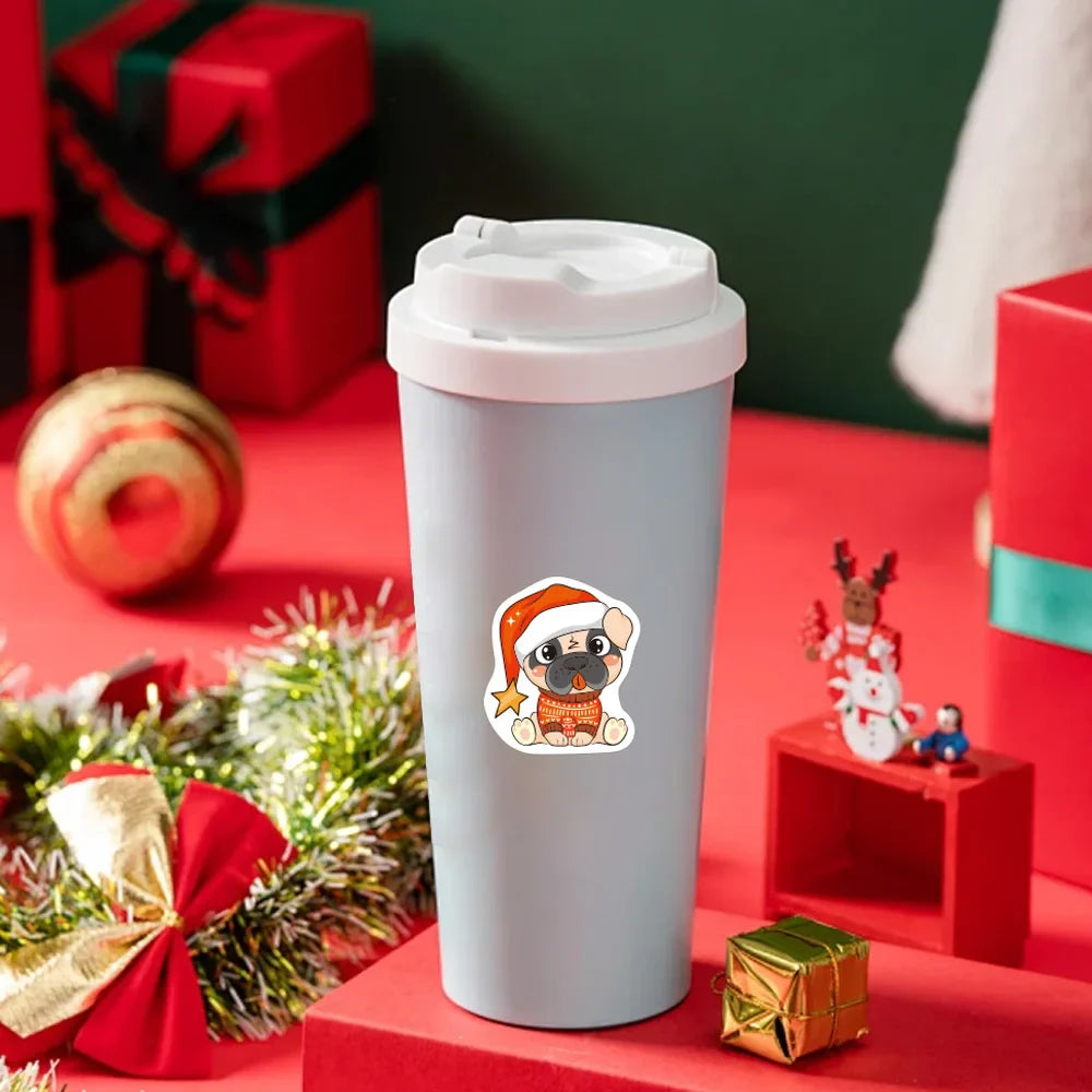 100-500pcs Heterotypic Christmas Themed Animals Stickers DlY Christmas Holiday Party Decoration Label Stationery Stickers (ONLINE ORDER ONLY)
