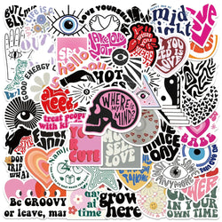 50pcs Inspirational Motivational Stickers for Notebooks Scrapbooking Supplies (Online Order Only)