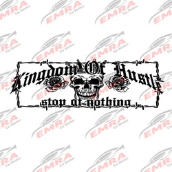 Kingdom of Hustle Wire Skull for Car Sticker Decoration Windshield Rear Window External Accessories Waterproof Vinyl Decals (ONLINE ORDER ONLY)
