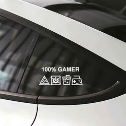 "100% GAMER"stickers,creative&funny decal  high quality sticker for cars trucks motorcycles &laptops! (ONLINE ORDER ONLY)