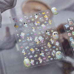 Ray Fish Shell  Conch Water Bubbles Octopus Starfish Mermaid Jellyfish Otter Dolphin Nail Art Decorations Sticker Manicure Decal (ONLINE ORDER ONLY)