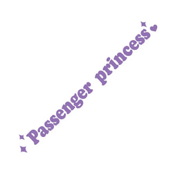 The Text Car Stickers Passenger Princess Interior Decoration Rear View Mirror Fashion Stickers Creative Sport PVC Vinyl Decals (ONLINE ORDER ONLY)