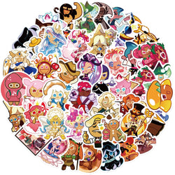 50PCS Cookie Run Kingdom Stickers Toys Skateboard Guitar Computer Refrigerator Desk Cartoon Cute Creative Graffiti Sticker (ONLINE ORDER ONLY)