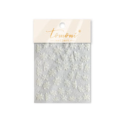 White Pink Flower Dreamy Romantic Petal Jelly Shiny Peach Blossom Polarized Light Delicate Nail Art Stickers 5D Manicure Decals (ONLINE ORDER ONLY)