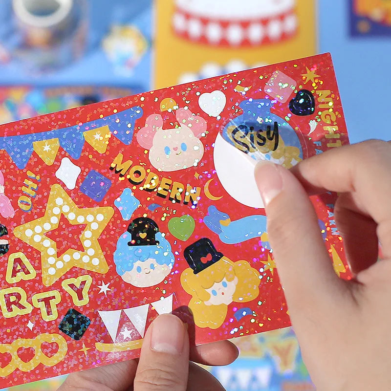10pcs/lot Fantasy Farm Series Scene Stickers Kawaii Journal Decorative Stickers Idol Card Planner Scrapbooking Album Stationery (ONLINE ORDER ONLY)