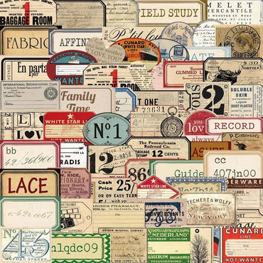 10/30/50PCS Vintage English Written PVC Sticky Sticker Aesthetic DIY Stationery Decoration Scrapbooking School Supplies for Kids (ONLINE ORDER ONLY)