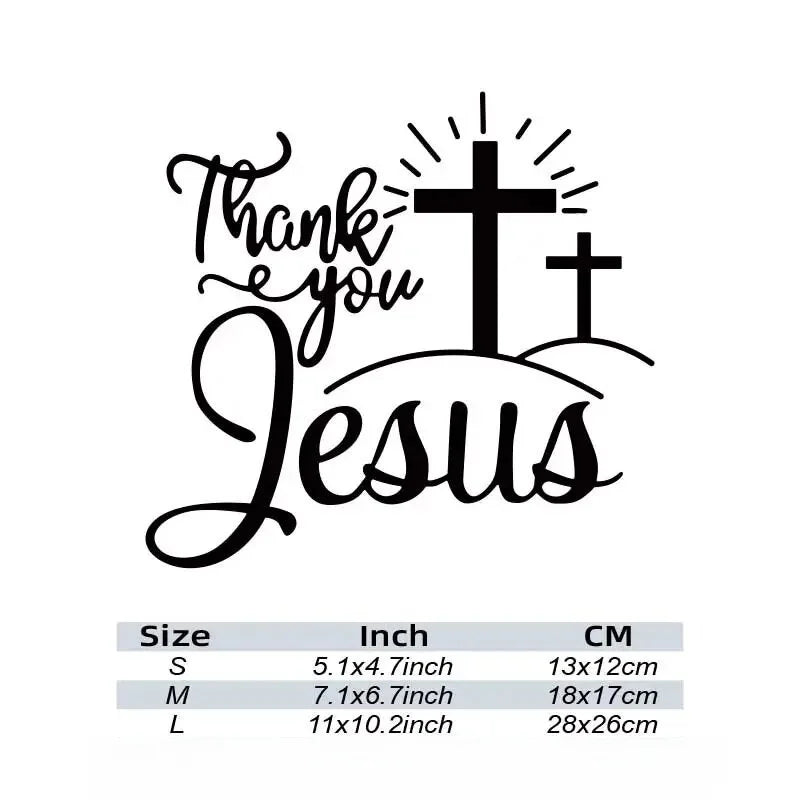 Jesus Car Stickers Christian God Car Body Bumper Vinyl Decal Car Accessories,,For Cars, Trucks, Walls, Laptops, Windows, (ONLINE ORDER ONLY)