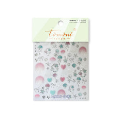 Dizzying Shell Coral Dolphin Starfish Heart Jellyfish Water Bubbles Ocean Adhesive Nail Art Decorations Stickers Manicure Decals (ONLINE ORDER ONLY)
