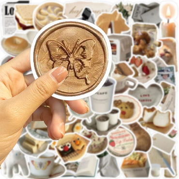 10/25/50pcs Good morning, Korean ins style Stickers Decals Cartoon Graffiti DIY  Notebook Luggage Wall Decoration PVC Sticker (ONLINE ORDER ONLY)