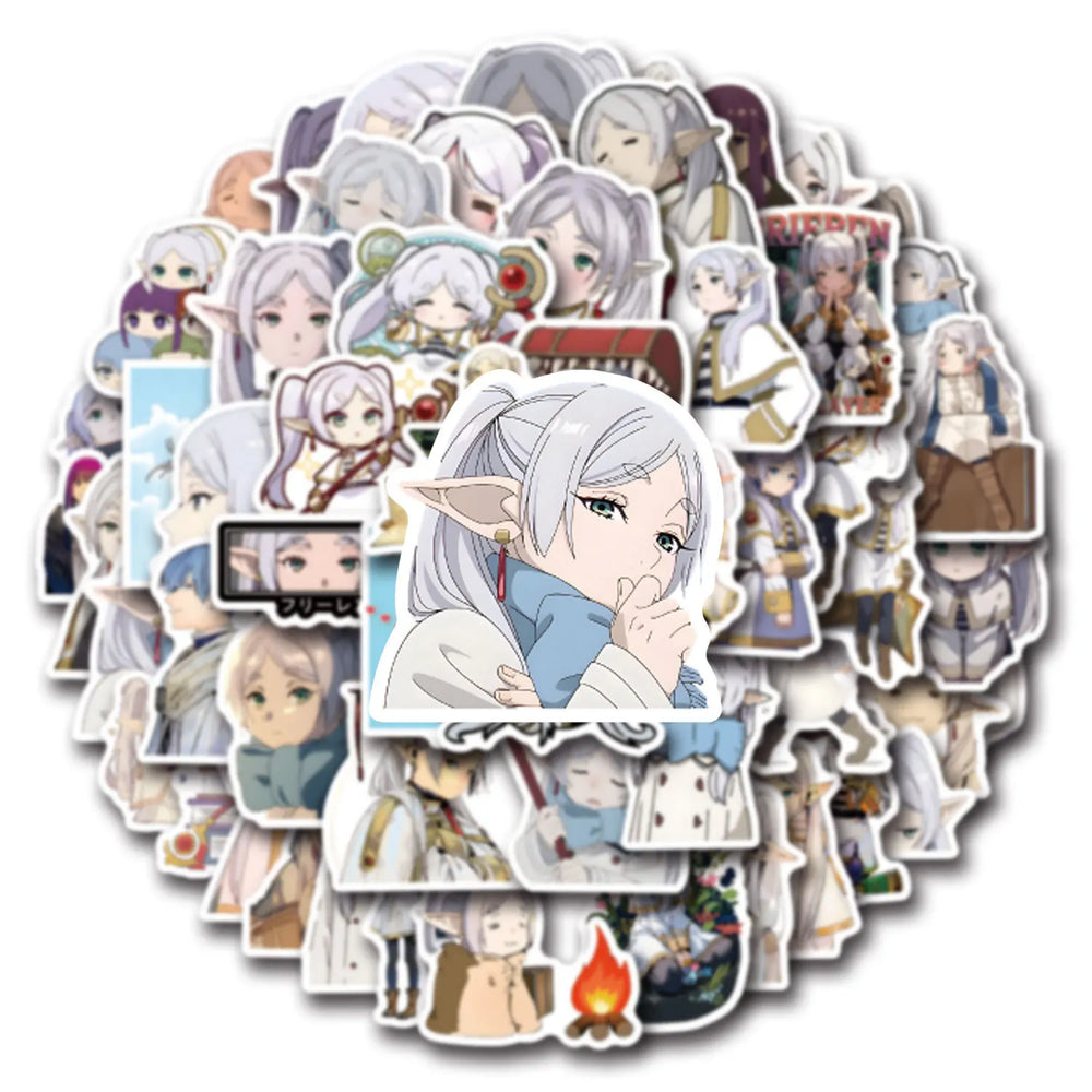 10/30/55PCS Cartoon Anime Frieren: Beyond Journey's End Sticker The Buried Florian Graffiti Decorative Water Glass Decal Toy (ONLINE ORDER ONLY)