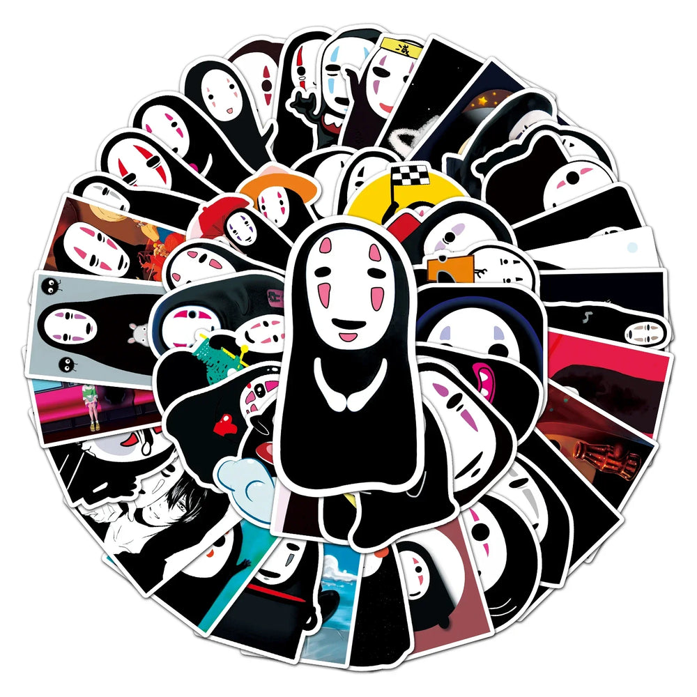 50Pcs Cartoon Waterproof Vinyl Stickers for Skateboard Snowboard Decals (Online Order Only)