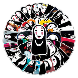 50Pcs Cartoon Waterproof Vinyl Stickers for Skateboard Snowboard Decals (Online Order Only)