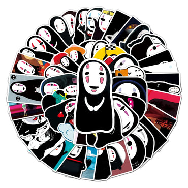 50Pcs Cartoon Waterproof Vinyl Stickers for Skateboard Snowboard Decals (Online Order Only)