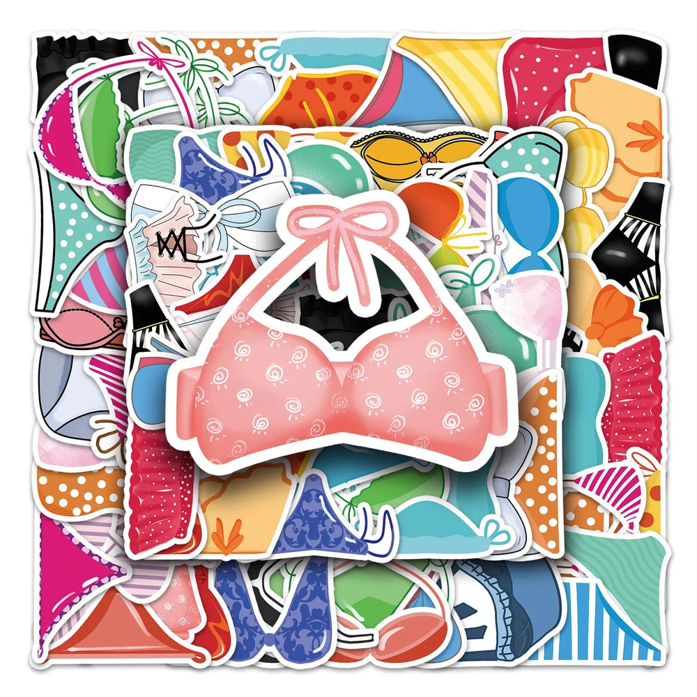 50Pcs Cute Cartoon Waterproof Vinyl Stickers for Skateboard Snowboard (Online Order Only)