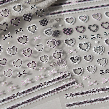 5D Lace Nail Art Stickers Self-Adhesive Decals (Online Order Only)