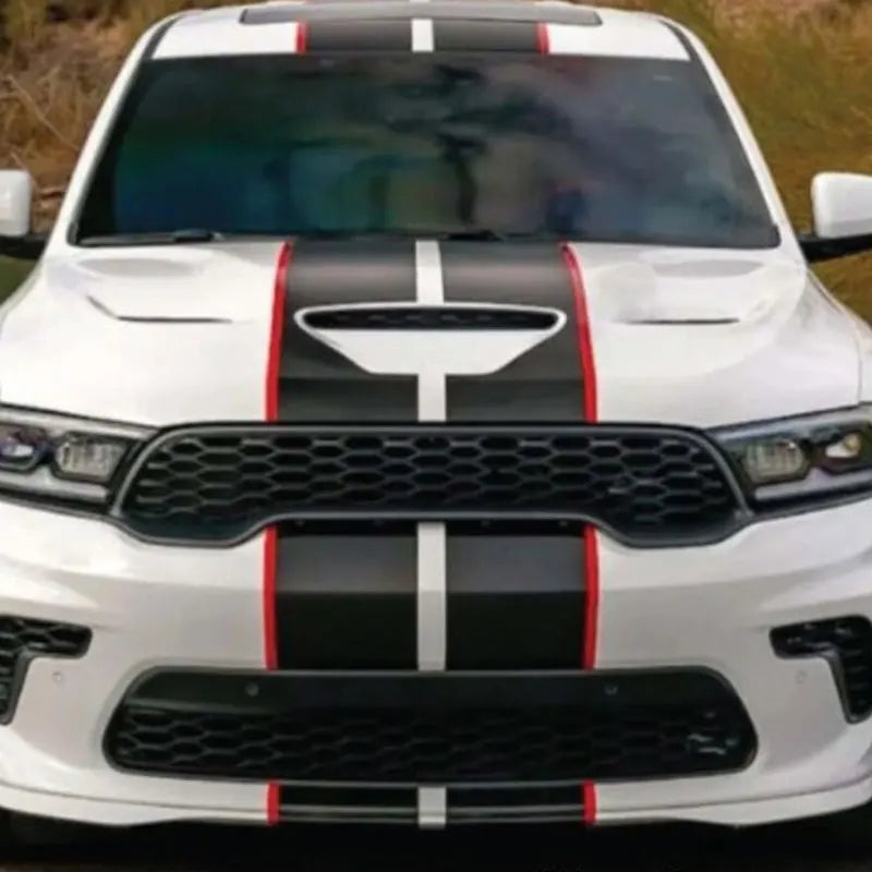 Racing Stripes Car Sticker Large Pattern Stickers Exterior Accessories Decoration Whole Body Auto Parts Die Cutting Vinyl Decals (ONLINE ORDER ONLY)