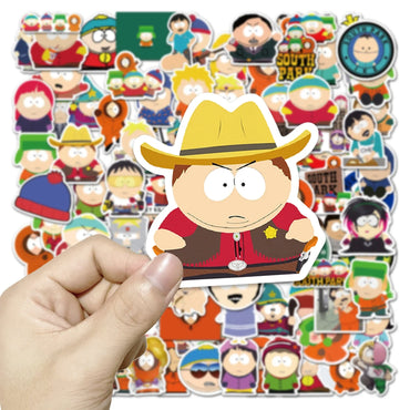 10/50/100Pcs Cute SouthPark Waterproof Stickers Pack Kenny Scrapbook Graffiti Skateboard Laptop Fridge Anime Stickers Kids Gift (ONLINE ORDER ONLY)