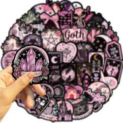 Gothic Stickers Pack: Laptop, Phone, Guitar, Car, Bike, Skateboard Decor (Online Order Only)