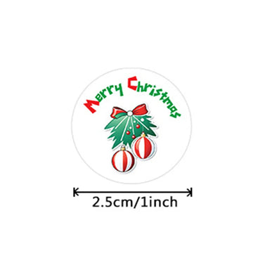 100-500pcs Cartoon Merry Christmas Sticker Santa Claus Tree Paper Label New Year Cute Snowman Stationery Stickers For Kids Gift (ONLINE ORDER ONLY)