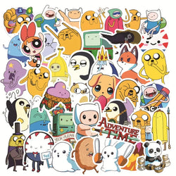 50pcs Adventure Time Sticker Pack for Luggage, Water Bottles, Phones, Laptops, Scooters, Refrigerators (Online Order Only)