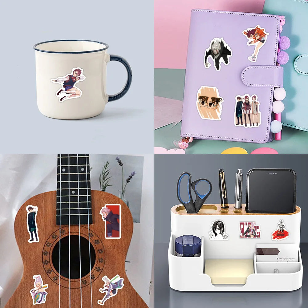 10/30/55PCS DANDADAN Cartoon Stickers Caricature Graffiti Sticker Scrapbook Luggage Laptop Guitar Car Bike Decals Funny Kids Toy (ONLINE ORDER ONLY)