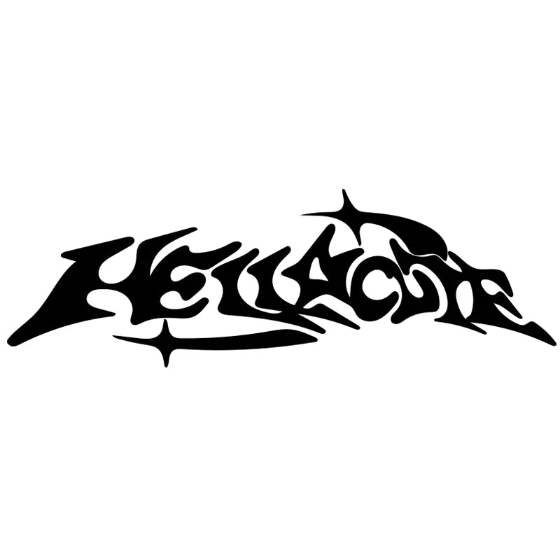 Hellacute Banner for Car Sticker Windshield Banner Decoration Motorcycle Sticker External Accessories Waterproof PVC Vinyl Decal (ONLINE ORDER ONLY)