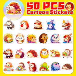 10/30/50pcs Cute Animal Hedgehog Graffiti Stickers Kawaii Aesthetic Decals Laptop Notebook Phone Decoration Sticker Kids Toys (ONLINE ORDER ONLY)