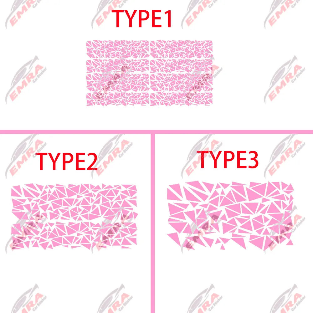 Angular Shape Sticker For Car Motorcycle Sticker Decoration Side Camouflage Kit Wrap Camo Tuning Styling Waterproof Vinyl Decals (ONLINE ORDER ONLY)