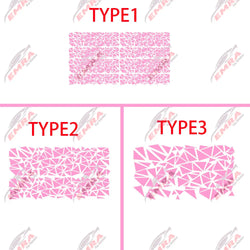 Angular Shape Sticker For Car Motorcycle Sticker Decoration Side Camouflage Kit Wrap Camo Tuning Styling Waterproof Vinyl Decals (ONLINE ORDER ONLY)