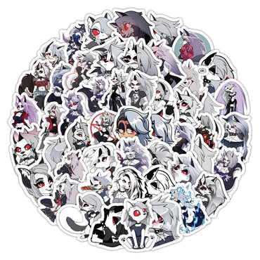 10/30/50/100PCS Helluva Boss Stickers Loona Cartoon Sticker Anime DIY Scrapbook Luggage Laptop Car Bike Skateboard Decals Toy (ONLINE ORDER ONLY)