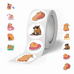 500pcs/roll Kids Stationery Stickers Birthday Party Back ground Fruits Balloon Happy Banner Refrigerator Vegetable Stickers Toys (Online Order Only)