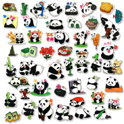 Panda Graffiti Sticker Rolled Flat Sheet 50 Animal Adhesive Decorative Stickers Water Cup Waterproof Sticker Cute Decal (ONLINE ORDER ONLY)