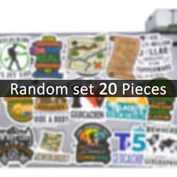 20/30/50Pieces Geocaching Outdoor Adventure Treasure Hunt Decals Stickers for Laptop Luggage Helmet Motorcycle Car Phone Sticker (ONLINE ORDER ONLY)