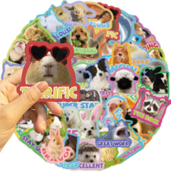 Cute Animal Stickers for Kids - 10/30/50PCS Cartoon Decals for Phone, Laptop, Luggage, Skateboard, DIY Fun (ONLINE ORDER ONLY)