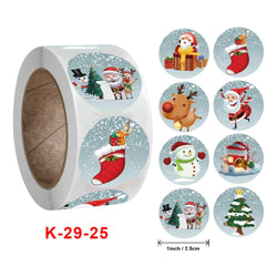 50-500Pcs Cartoon Merry Christmas Tree Label kids Stickers for Gift Package Wrapping Festival Party Baking Paper Seal Stickers (ONLINE ORDER ONLY)