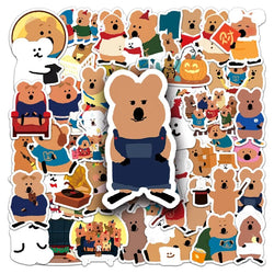 50pcs Quokka Cartoon Stickers for Laptop, Phone, Car, Scooter, Suitcase, Water Bottle, Refrigerator (ONLINE ORDER ONLY)