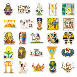 10/50pcs Egypt Pyramid Sphinx Stickers For Suitcase Skateboard Laptop Luggage Fridge Phone Car Styling DIY Decal Pegatinas (ONLINE ORDER ONLY)