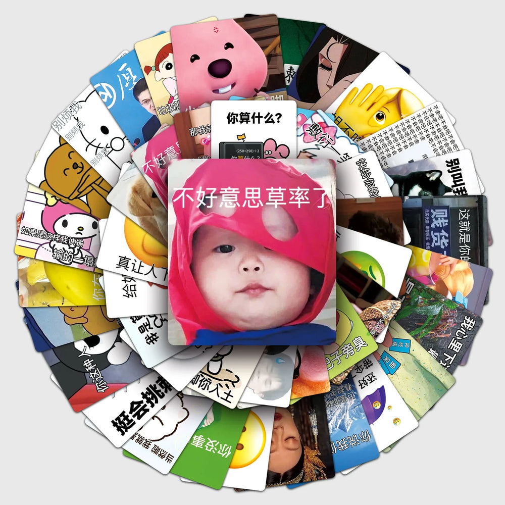 50Pcs Cartoon Waterproof Vinyl Stickers for Skateboard Snowboard (Online Order Only)
