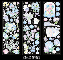 3Pcs/lot Cute Strawberry Flowers Decorative Sticker PET Scrapbooking Sticker Label Diary Album Stationery Aesthetic Art Supplies (ONLINE ORDER ONLY)