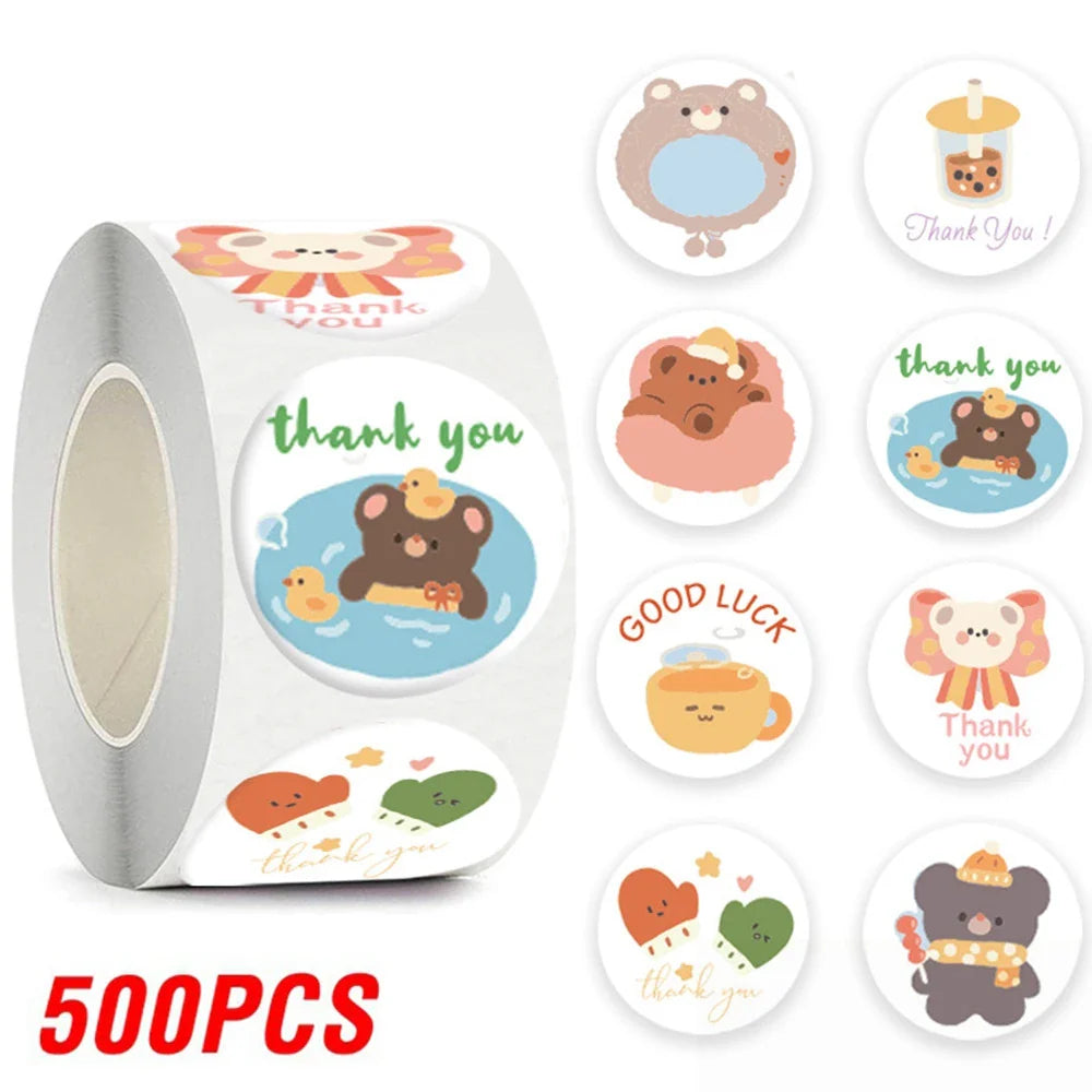 100-500pcs Cartoon Animation Children's Toy Sticker School Classroom Training Motivational Stickers Stationery Labels (ONLINE ORDER ONLY)