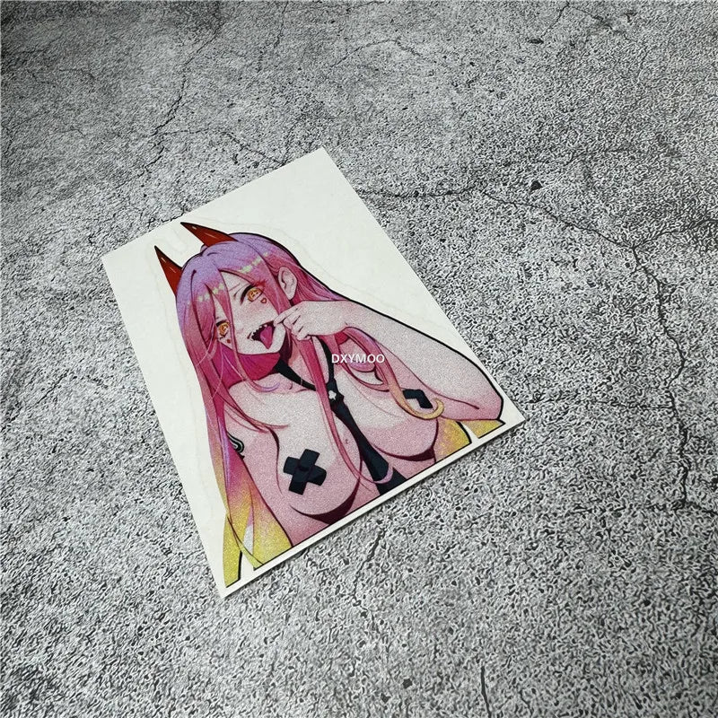 Car Styling Stickers for Anime Peeker Hot Girl Eyes Decal Auto Motorbike Helmet Applique Vinyl Tape Window Tape (ONLINE ORDER ONLY)