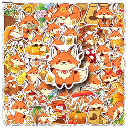 Cartoon Fox Stickers 10/30/50pcs for Laptop Luggage Notebook Decals (ONLINE ORDER ONLY)